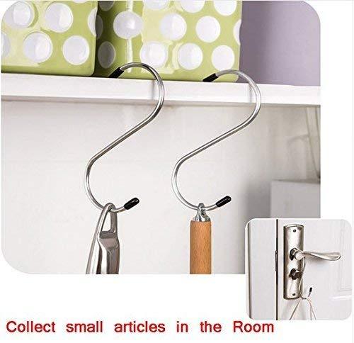0232 Heavy Duty S-Shaped Stainless Steel Hanging Hooks - 5 pcs - SkyShopy 0232 Heavy Duty S-Shaped Stainless Steel Hanging Hooks - 5 pcs - SkyShopy